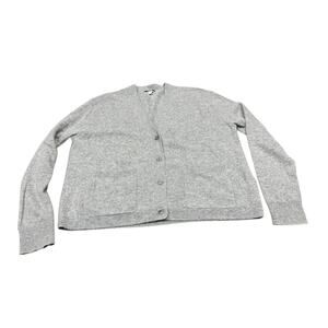 J.Crew 100% Cashmere Gray Button Front Cardigan Sweater Women’s Small
